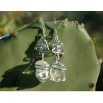 "Estrella brasileña" earrings with natural stones