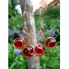 Boucles d'oreille "griottes" en cuivre