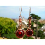 "Nudo" copper earrings 