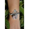 Bracelet "zig-zag" avec pierres naturelles
