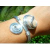 Bracelet "spirale" crème