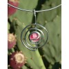 Petit pendentif "spirale" rose