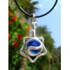 Petit pendentif "estrella fugaz" bleu foncé