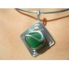 Pendentif "losange" avec aventurine