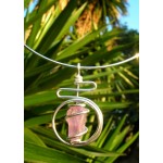 Pendentif "tourbillon 2" avec pierres naturelles