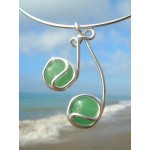 Pendentif "griottes" aventurine