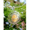 Pendentif "spirale" avec citrine