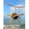 Pendentif "sunshine" avec oeil de tigre