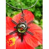 Pendentif "sunshine" black is black jaune translucide