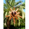 Pendentif "sunshine" en cuivre