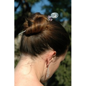 "spirale" hair-stake with natural stone