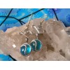 Boucles d'oreilles "orientales" bleu clair