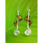 Boucles d'oreilles "molécule"