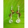 Boucles d'oreilles "molécule"