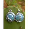 Boucles d'oreilles grand ying-yang