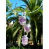 Pendentif "Triptik" avec pierres naturelles