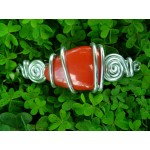 Hair clip with 2 spirales and natural stone
