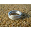 Hammered toe ring