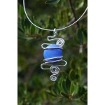 "Nuage" big pendant with colored glass