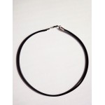 Aluminum choker or black lace