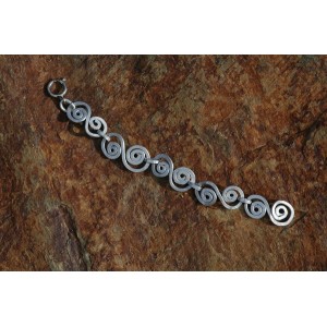 "Doble spirales" hammered chain