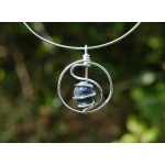 Pendentif "amulette" avec sodalite