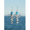 Les boucles d'oreilles "libellules" avec petites howlite