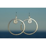 "Creoles" hammered earrings