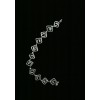 "Diamonds" hammered chain/anklet