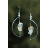 Boucles d'oreilles "Media Luna" avec petites citrines