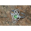 Bracelet "Elfique" simple avec cabochon vert