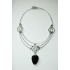 Collier "Tibetana" avec galet d'onyx