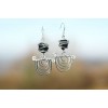 Boucles d'oreilles "Pachamama" avec petites pierres naturelles