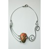 Collier "HypnotiKa" avec unakite