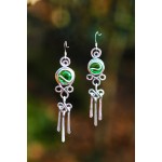 Boucles d'oreilles "Gitanita" avec verre coloré