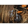 Boucles d'oreilles "Lune Celeste" avec fines pierres naturelles