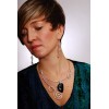 Collier "Osmose" avec galet d'onyx