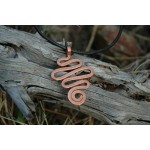 "Serpiente" hammered pendant