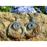 Boucles d'oreilles martelées "aztèques"