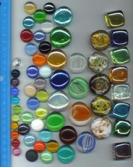 cabochons en verre coloré-Echelles-3