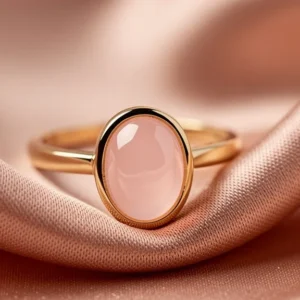 Bague quartz rose