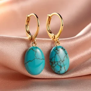Boucles d'oreilles turquoise