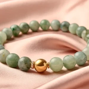 Collier perles de jade