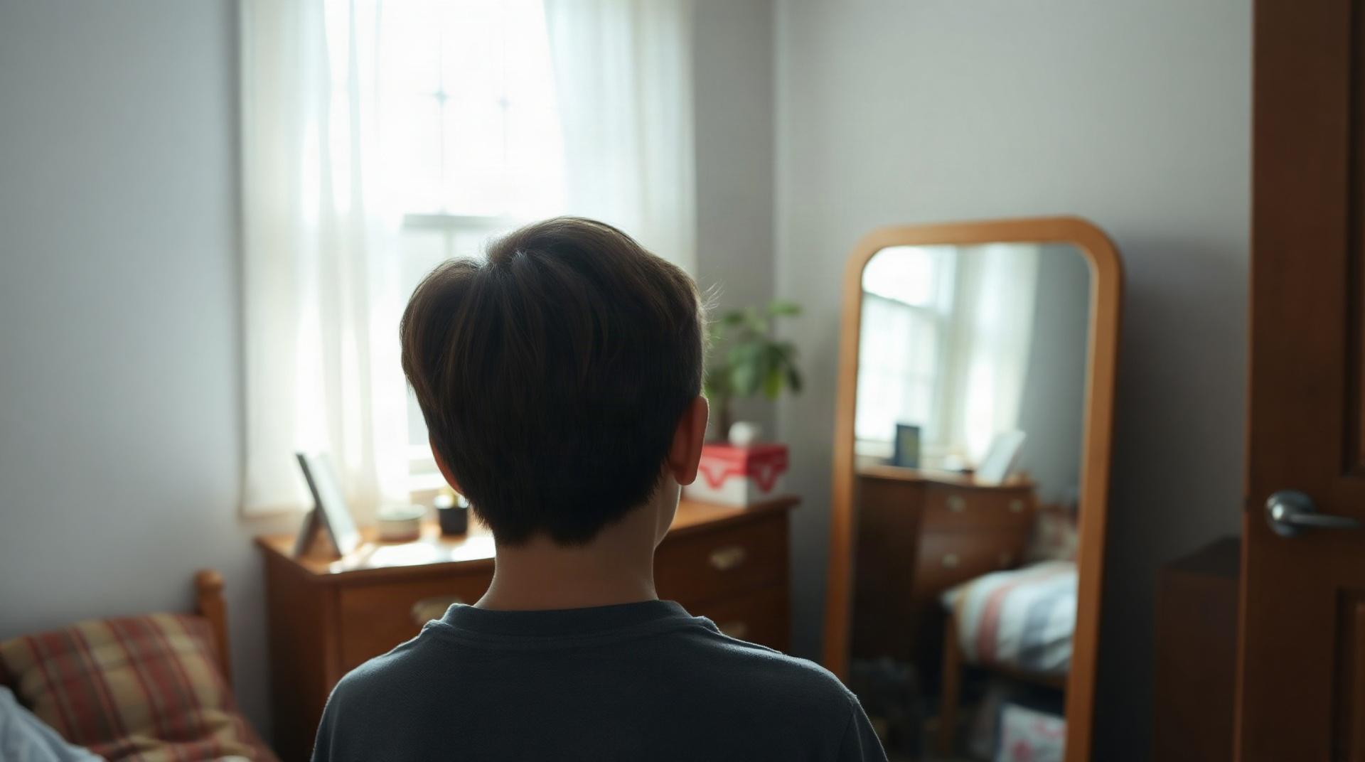 Garçon ado avec une coupe shag texturé mi-long